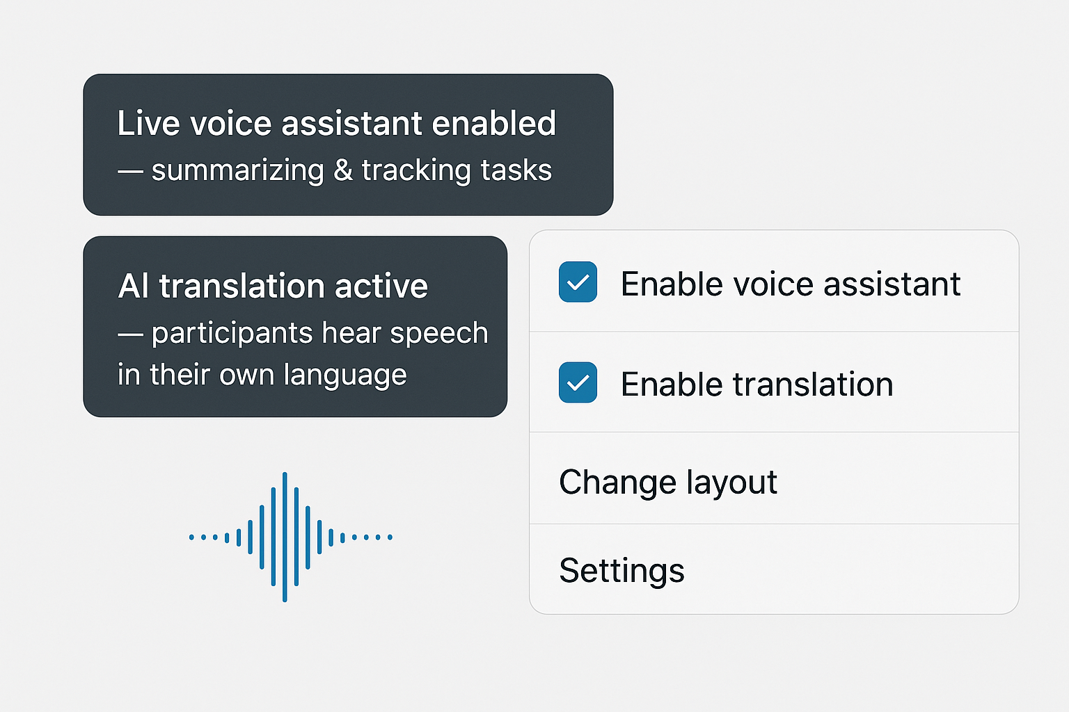 Built for Serious Meetings — Not Just Talking